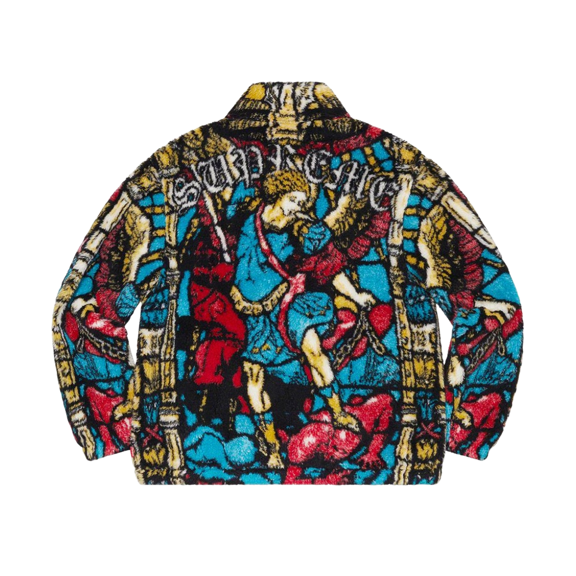 - Supreme Saint Michael Fleece Jacket White - 21SS - #2