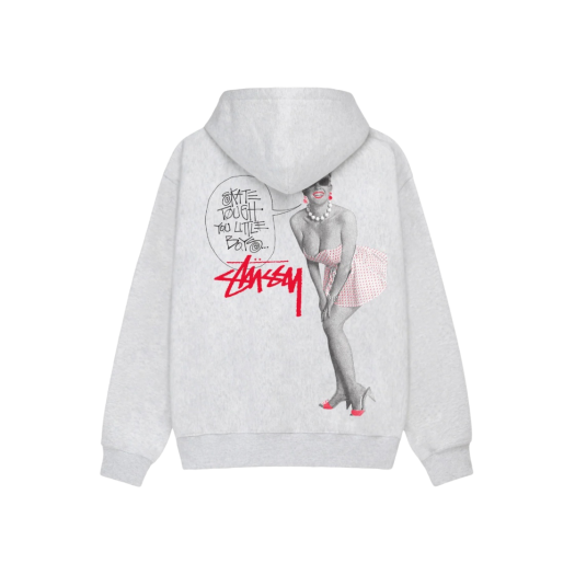 Stussy Skate Tough Zip Hoodie Ash Heather
