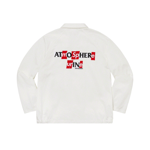 Supreme Antihero Snap Front Twill Jacket White - 20FW