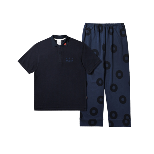 【IAB STUDIO】Cropped Pique Shirt Black Exclusive 아이앱 스튜디오 크롭 피케 셔츠 블랙 - 더현대 서울 한정 | IAB