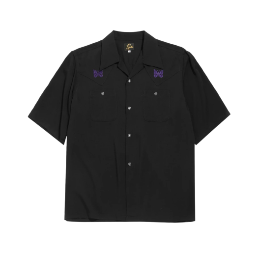 Needles S/S Cowboy One-Up Shirt Black