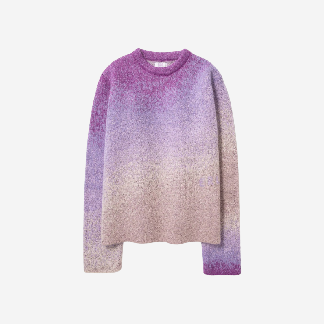 ERL05N005 ERL Gradient Crew Neck Sweater Purple
