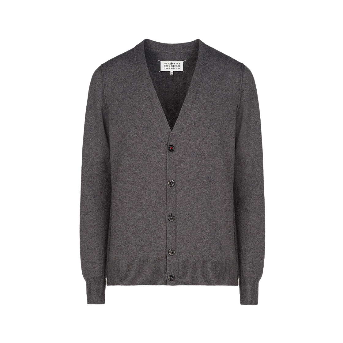 SI1HA0011S17783859M Maison Margiela Cashmere Cardigan Silver - 대표 이미지 #1