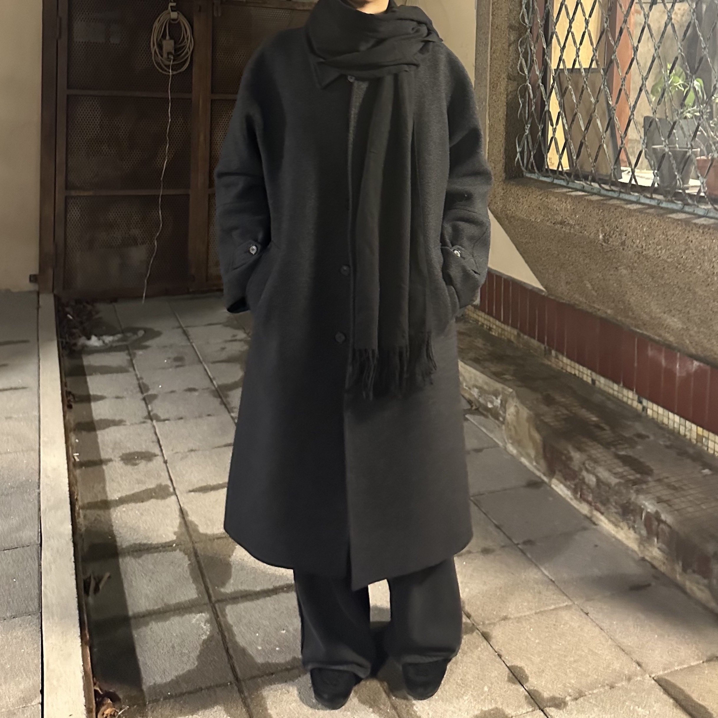 [프리오더] Polyteru Wallabee Shoes Woven Black, Polyteru 1011 Fatigue Sweatpants 1.2v Bleached Black 착용 스타일
