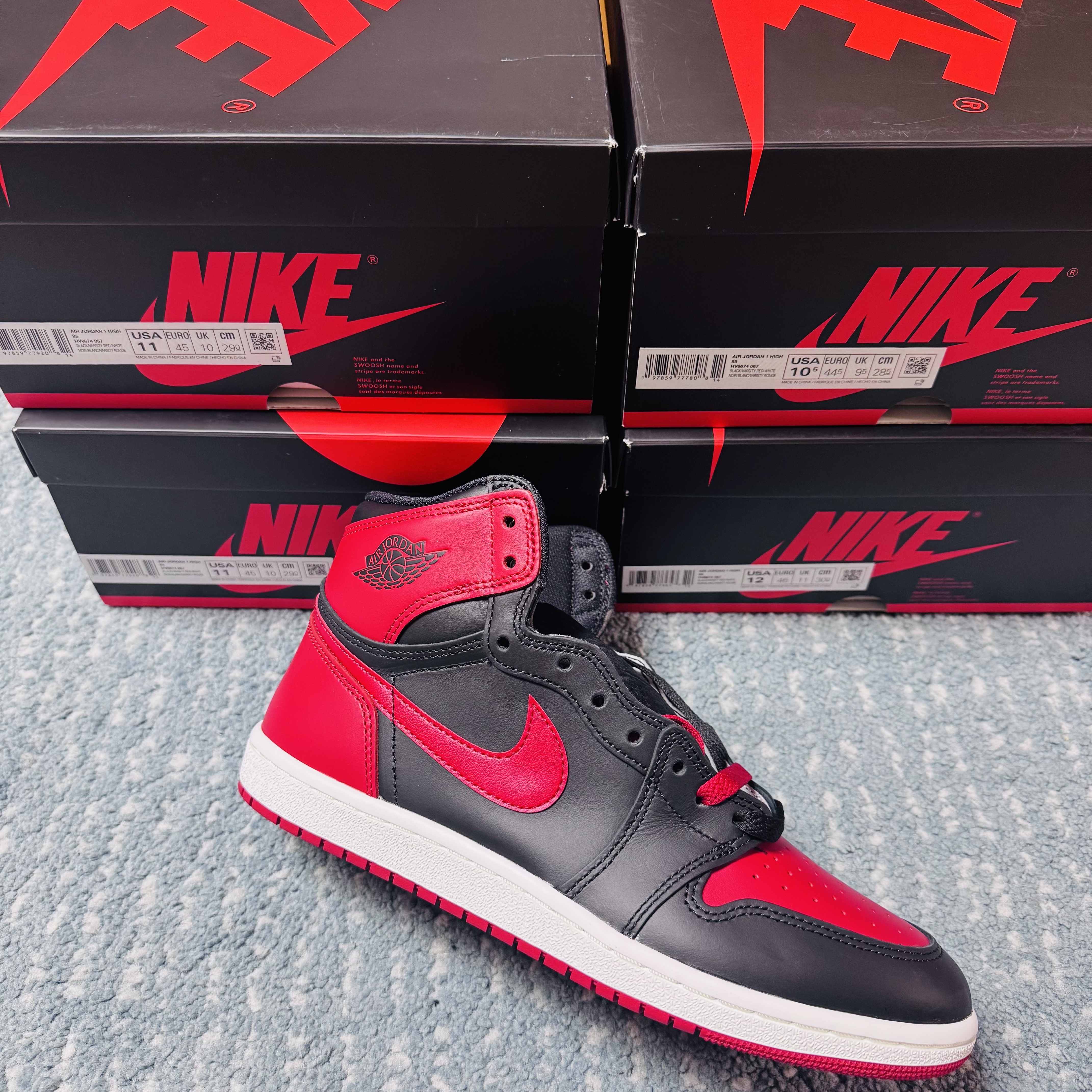 Jordan 1 High 85 Bred 착용 스타일