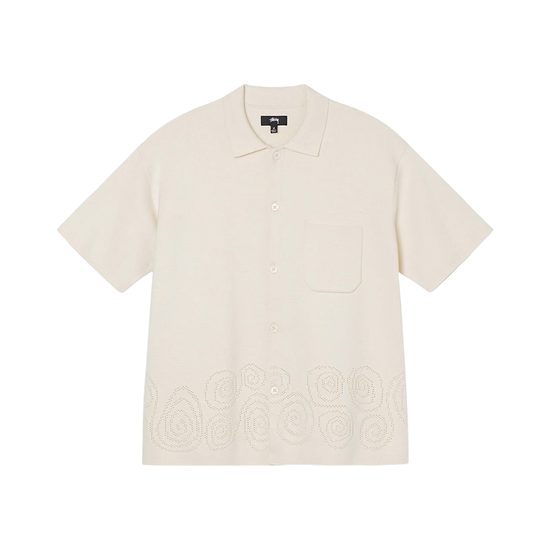 스투시 퍼포레이티드 스월 니트 셔츠 내츄럴 | Stussy | KREAM 스투시 퍼포레이티드 스월 니트 셔츠 내츄럴 | Stussy | KREAM