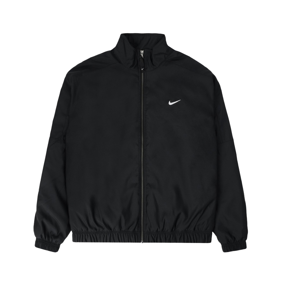 DN1267-011 Nike NRG Solo Swoosh Satin Bomber Jacket Black Doll - Asia - 대표 이미지 #1