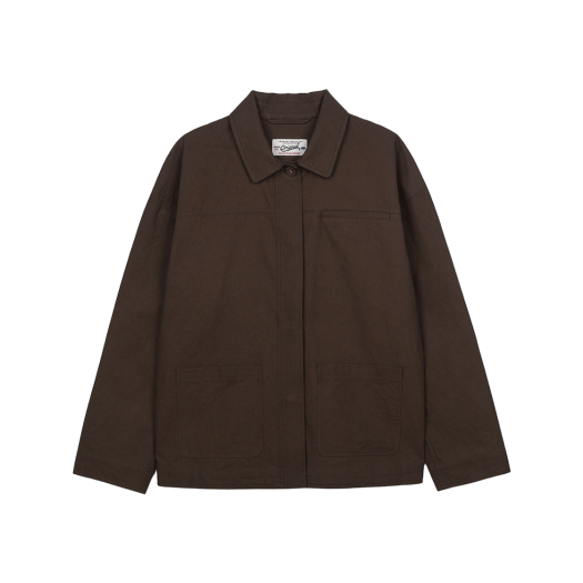 BS5SJK760BR Bensimon Cotton Single Half Jacket Brown