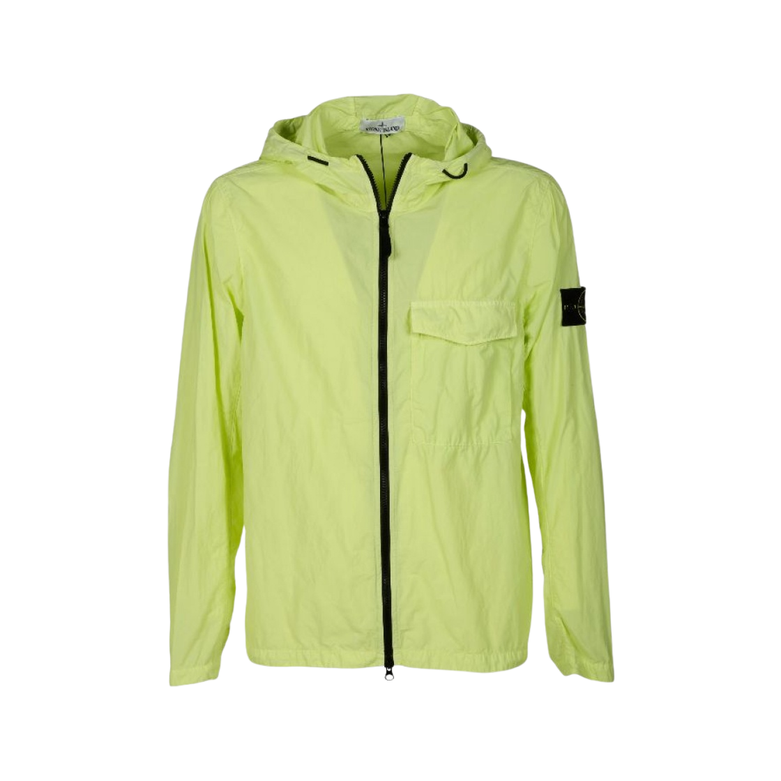 761512402-V0031 Stone Island 12402 Naslan Light Garment Dyed Hooded Overshirt Lemon - 22SS - 대표 이미지 #1