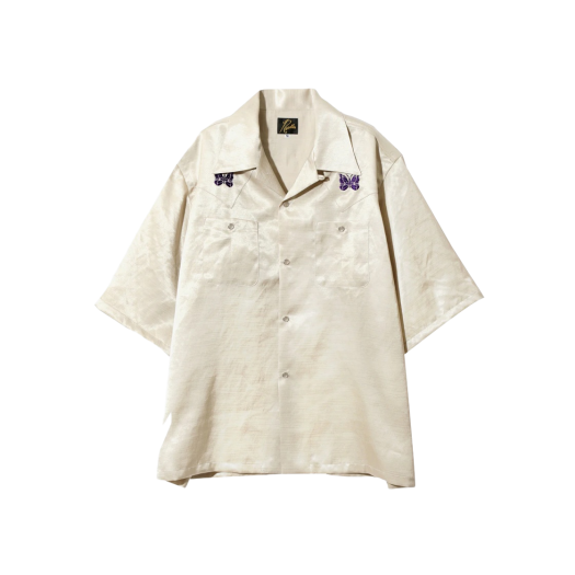 Needles S/S Cowboy One-Up Poly Slub Sateen Shirt Gold