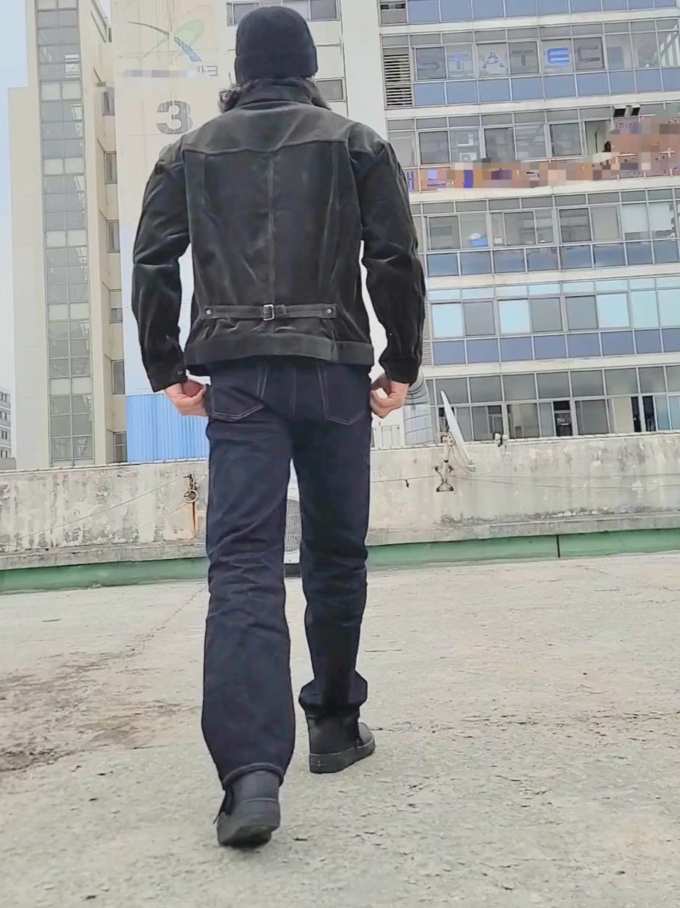 Seven By Seven 1st Type Corduroy Jacket Olive - 24FW, Represent Alpaca Cable Beanie Jet Black - 24FW 착용 스타일