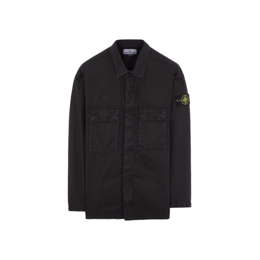 Stone Island 115WN Old Treatment Overshirt Black - 23SS
