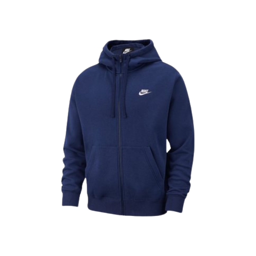 Nike NSW Club Fleece Full Zip Hoodie Midnight Navy - Asia