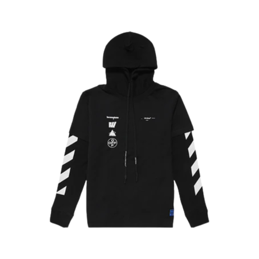 Off-White C/O Virgil Abloh Diag Mariana Hoodie Black
