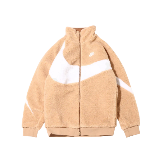 Nike Big Swoosh Full Zip Jacket Hemp White