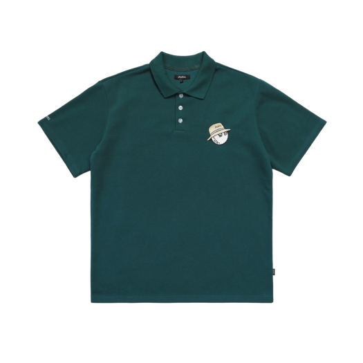Malbon Golf Caddy Cooper Polo Green