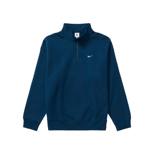 Nike NRG Solo Swoosh Heavy Weight BB Quarter Zip Top Valerian Blue - Asia