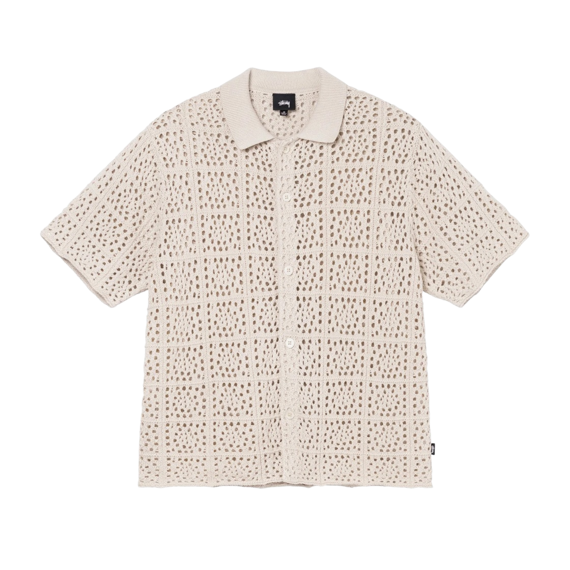 stussy crochet shirt 2022ss 即完品 美品 【公式通販】