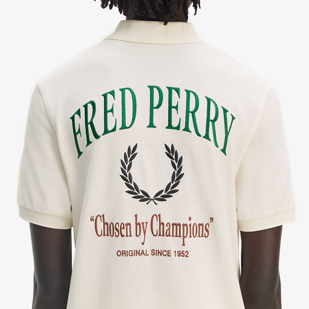 프레드페리 클럽하우스 엠브로이더드 폴로 셔츠 에크루(Fred Perry Clubhouse Embroidered Polo Shirt Ecru) - 6