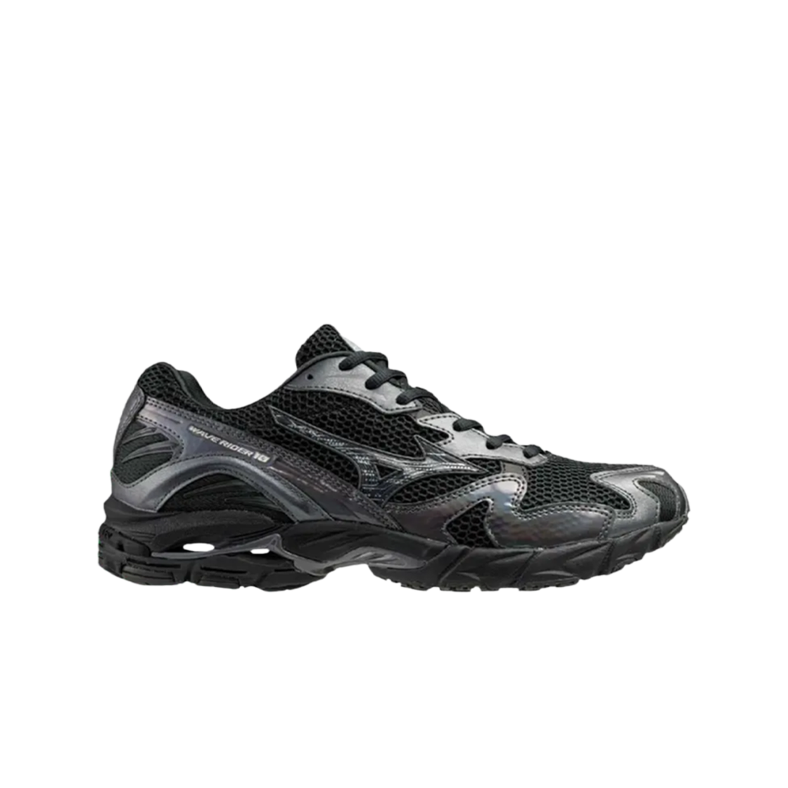 미즈노 웨이브 라이더 10 블랙 샌드 메탈릭 그레이(Mizuno Wave Rider 10 Black Sand Metallic Grey)
