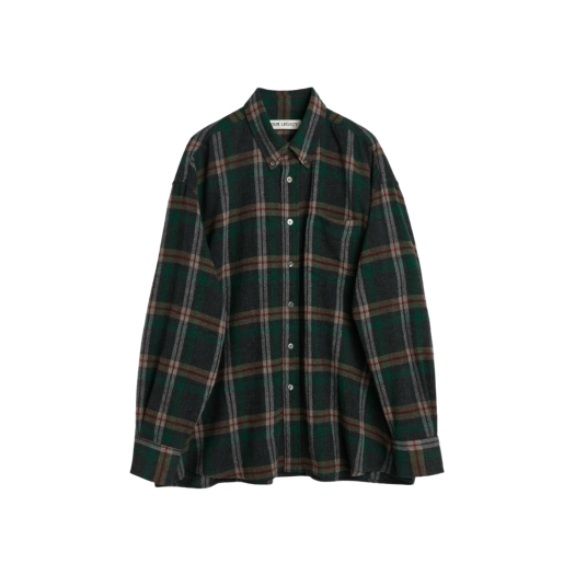 Our Legacy Borrowed BD Shirt Green Pub Check