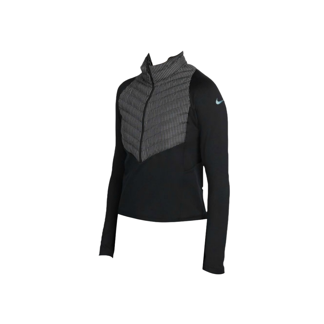 DD6469-010 (W) Nike Therma-Fit Run Division Hybrid Running Jacket Black Reflective Silver - Asia - 대표 이미지 #1
