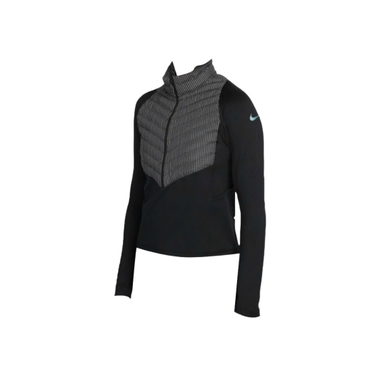 (W) Nike Therma-Fit Run Division Hybrid Running Jacket Black Reflective Silver - Asia