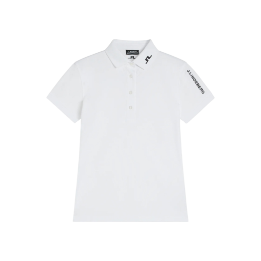 (W) J.Lindeberg Tour Tech Golf Polo White