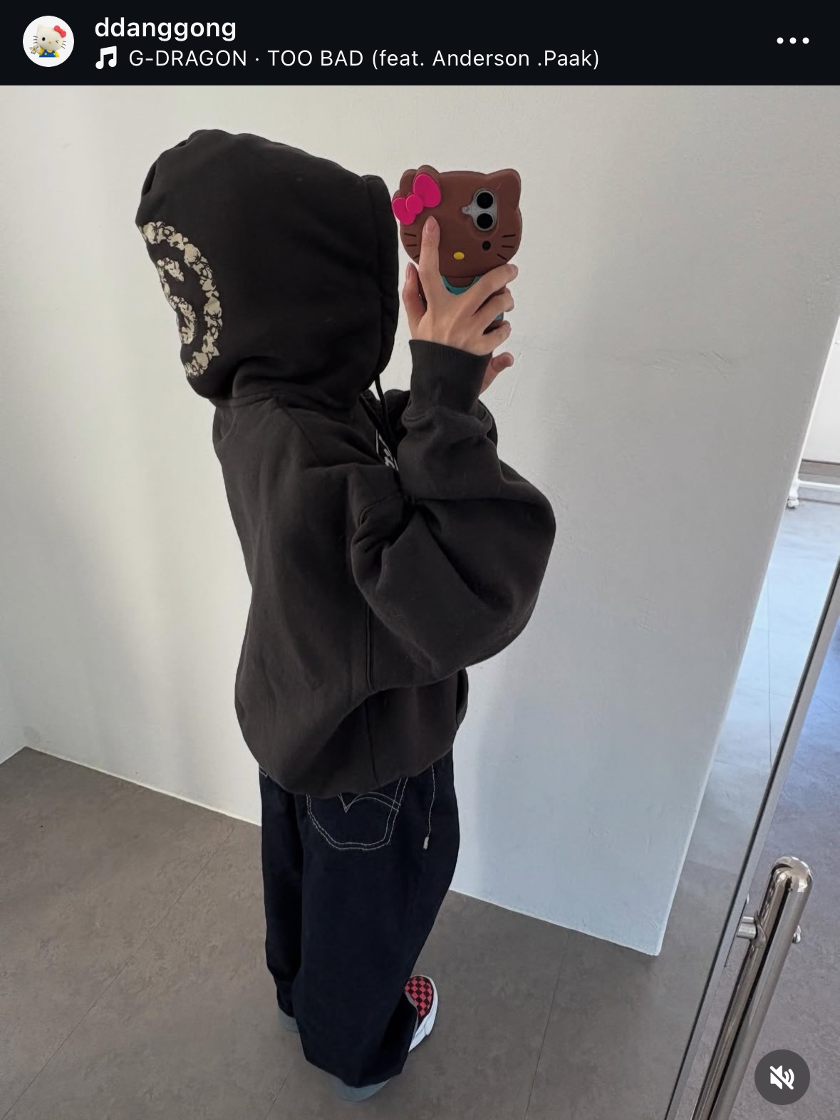 Stussy x Denim Tears Graphic Hoodie Black 착용 스타일