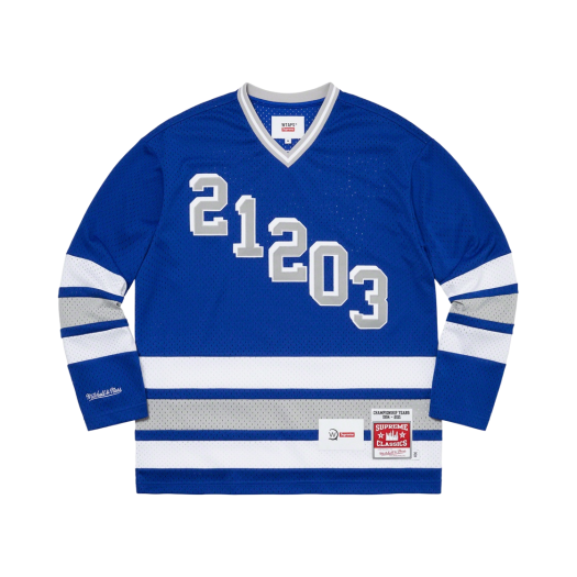 슈프림 미첼 & 네스 NCAA 하키 저지 화이트 - 24FW | Supreme