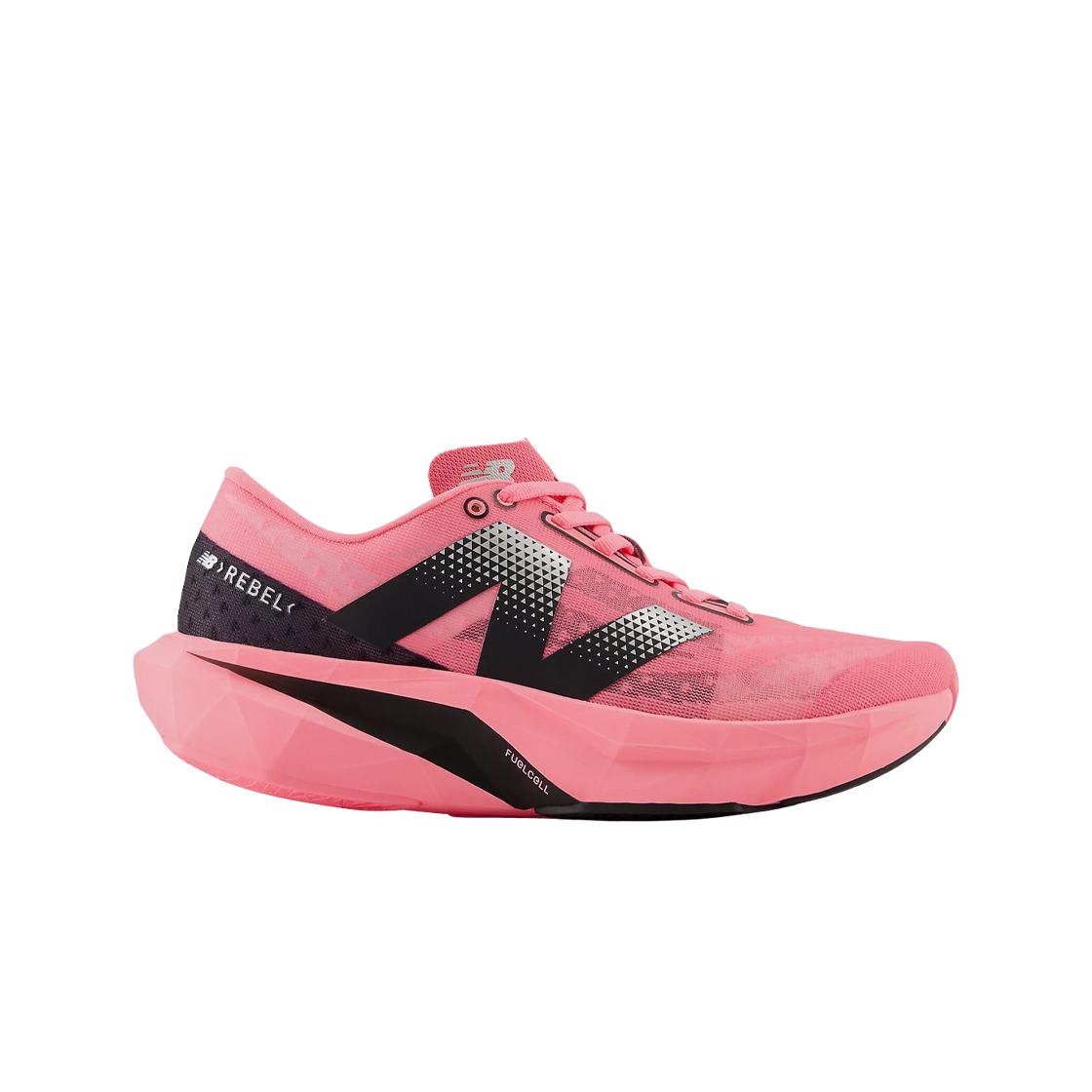 (W) 뉴발란스 퓨어셀 레벨 v4 울트라 핑크 블랙 - B 스탠다드((W) New Balance FuelCell Rebel v4 Ultra Pink Black - B Standard)