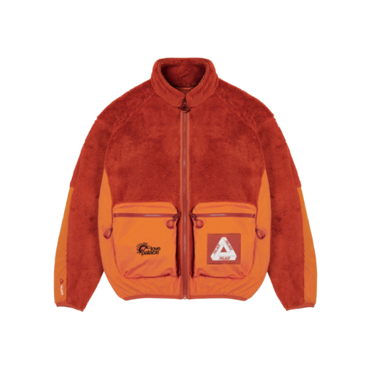Palace Polartec High-Loft Teddy Fleece Jacket Pumpkin - 20FW