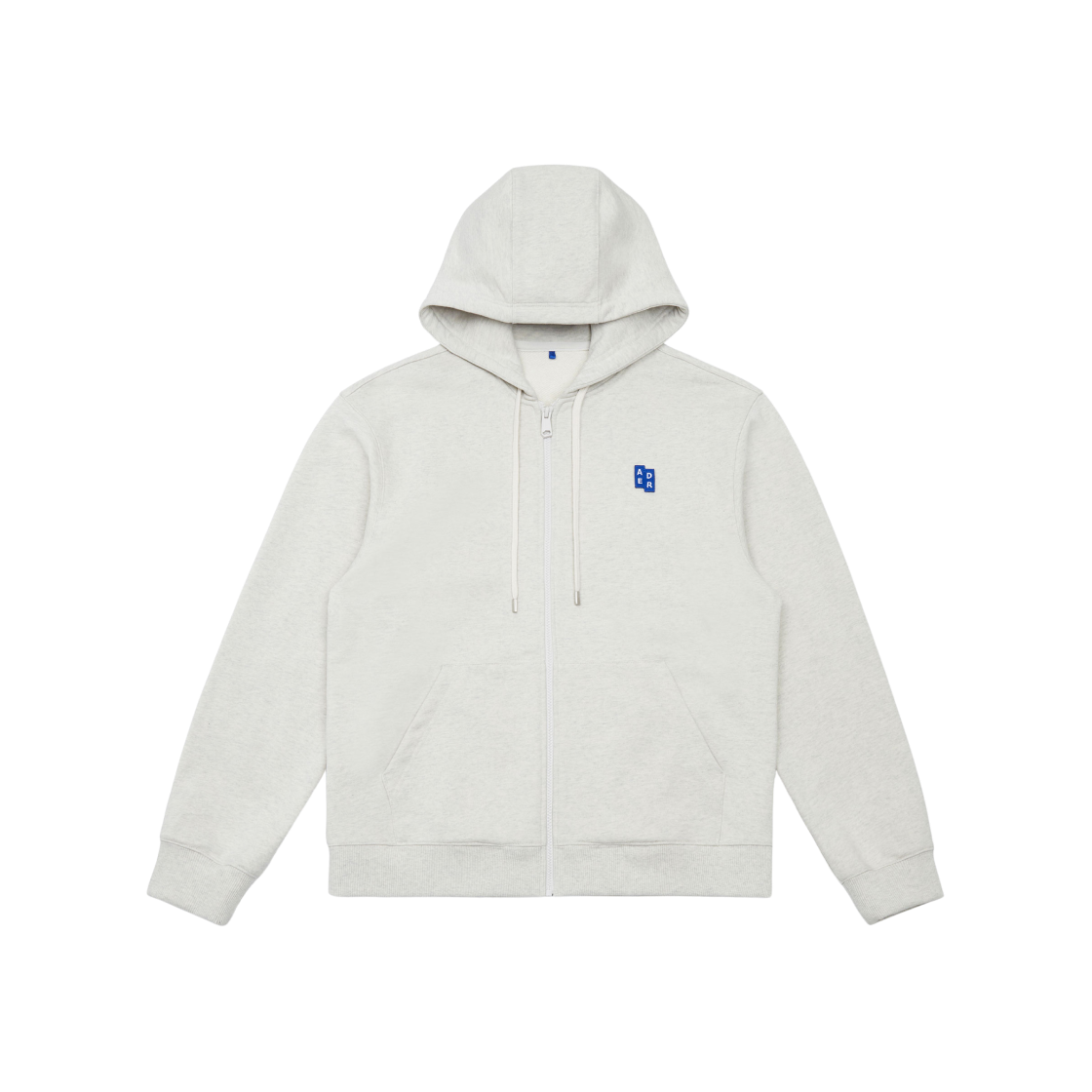 ★ADERERROR★ Sig; TRS Tag hoodie 01 Oatmeal Ader Error Gray Sig; Trs Tag 01 Zip-up Hoodie In Oatmeal