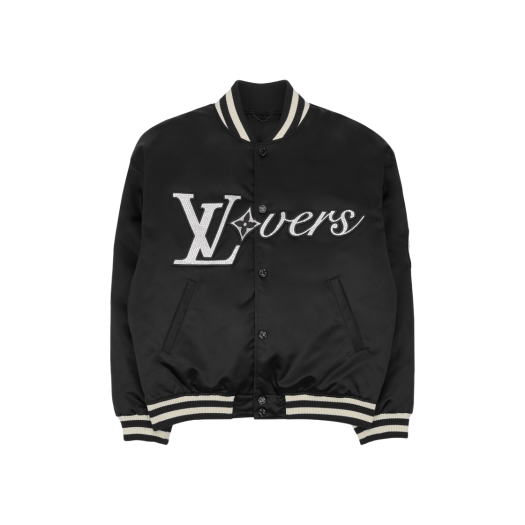 Louis Vuitton Embroidered Nylon Baseball Blouson Black
