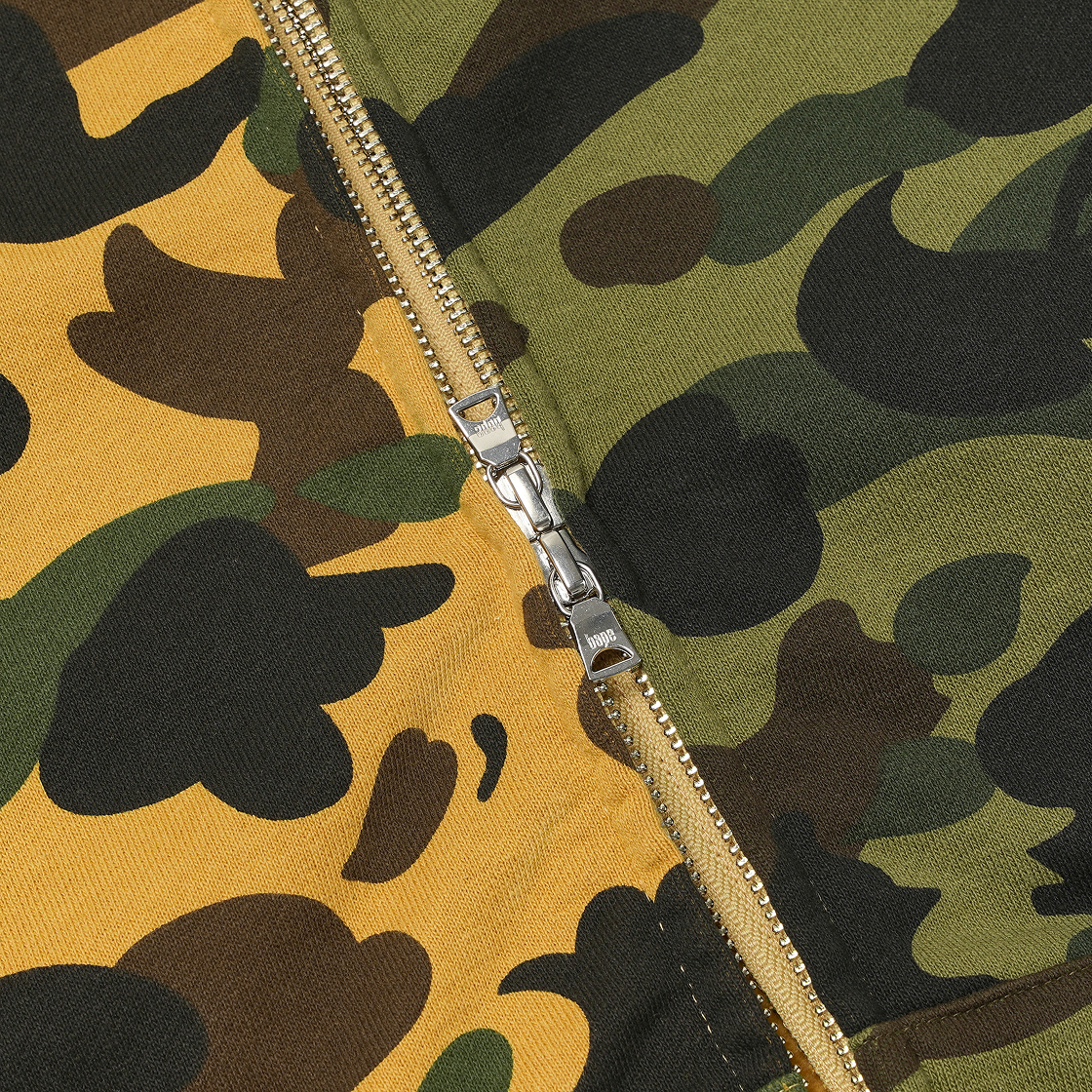 베이프 퍼스트 카모 세퍼레이트 샤크 풀 집 후드 그린(BAPE 1st Camo Separate Shark Full Zip Hoodie Green) - 6