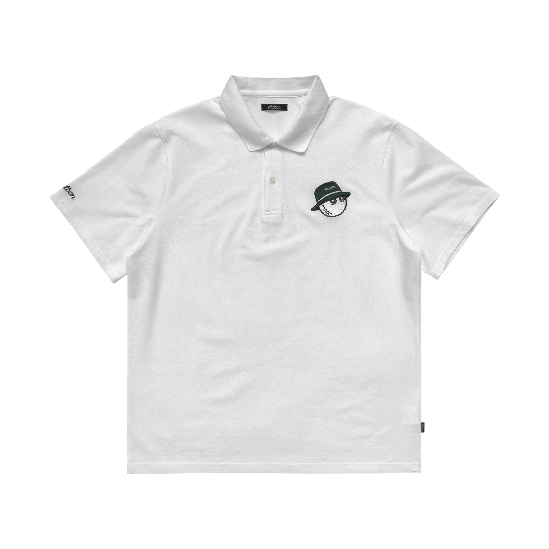 - Malbon Golf Trophy Cooper Polo White - 대표 이미지 #1