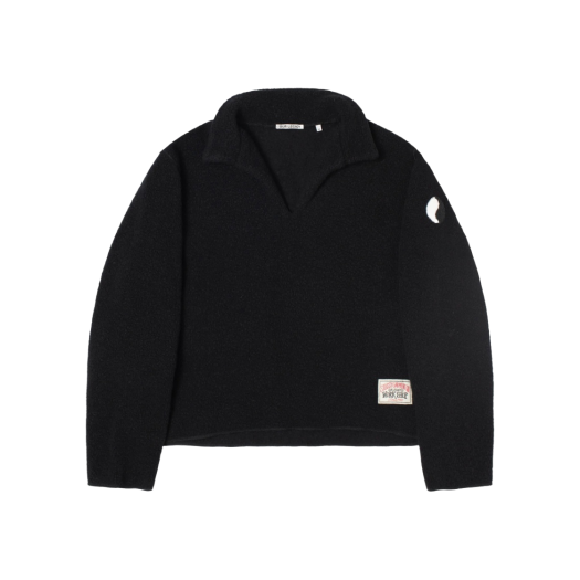 Stussy x Our Legacy Work Shop Runner Sweater Black Recycled Wool