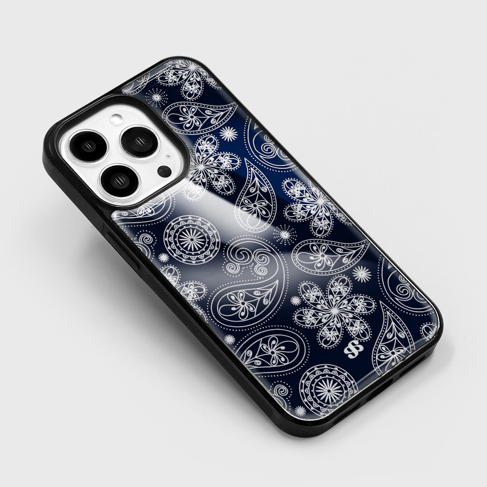 어프어프 페이즐리 네이비(에폭시)(earpearp Paisley Navy Epoxy Case) - 3