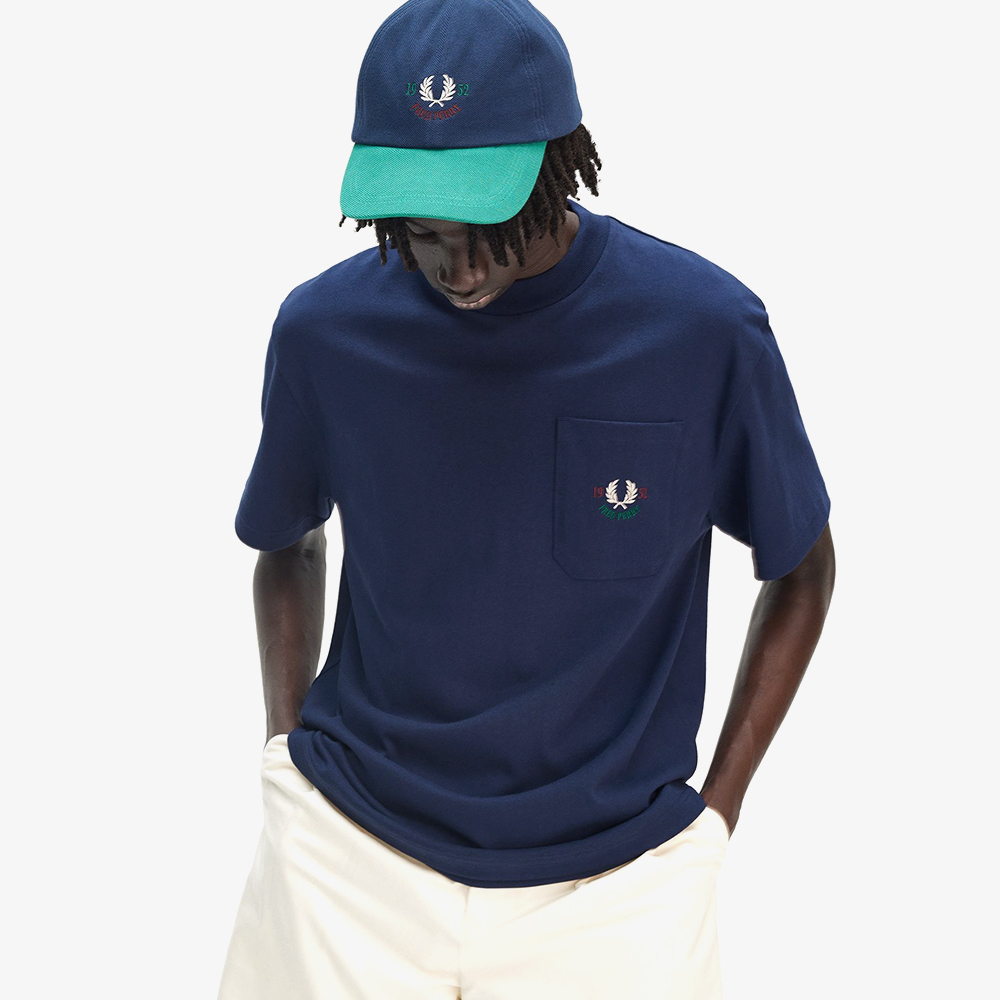 프레드페리 클럽하우스 릴렉스드 1952 티셔츠 테니스 블루(Fred Perry Clubhouse Relaxed 1952 T-Shirt Tennis Blue) - 5