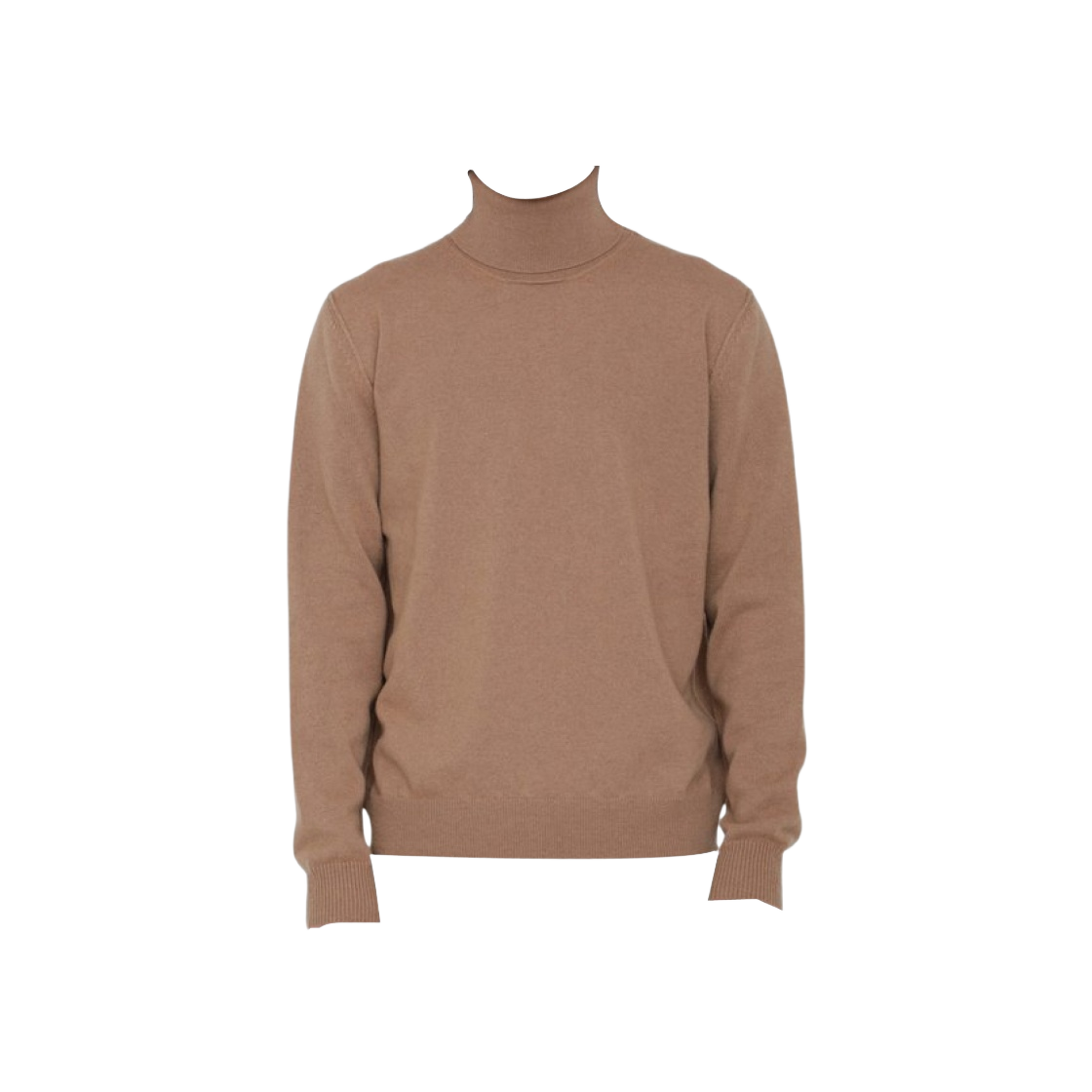 SI1HA0010S17783131 Maison Margiela High-Neck Cashmere Sweater Almond - 대표 이미지 #1