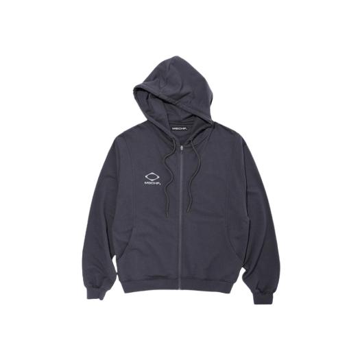 トップス mschf RHOMBUS KNIT HOODIE_BLACK MISCHIEF】 RHOMBUS KNIT HOODIE : BLACK