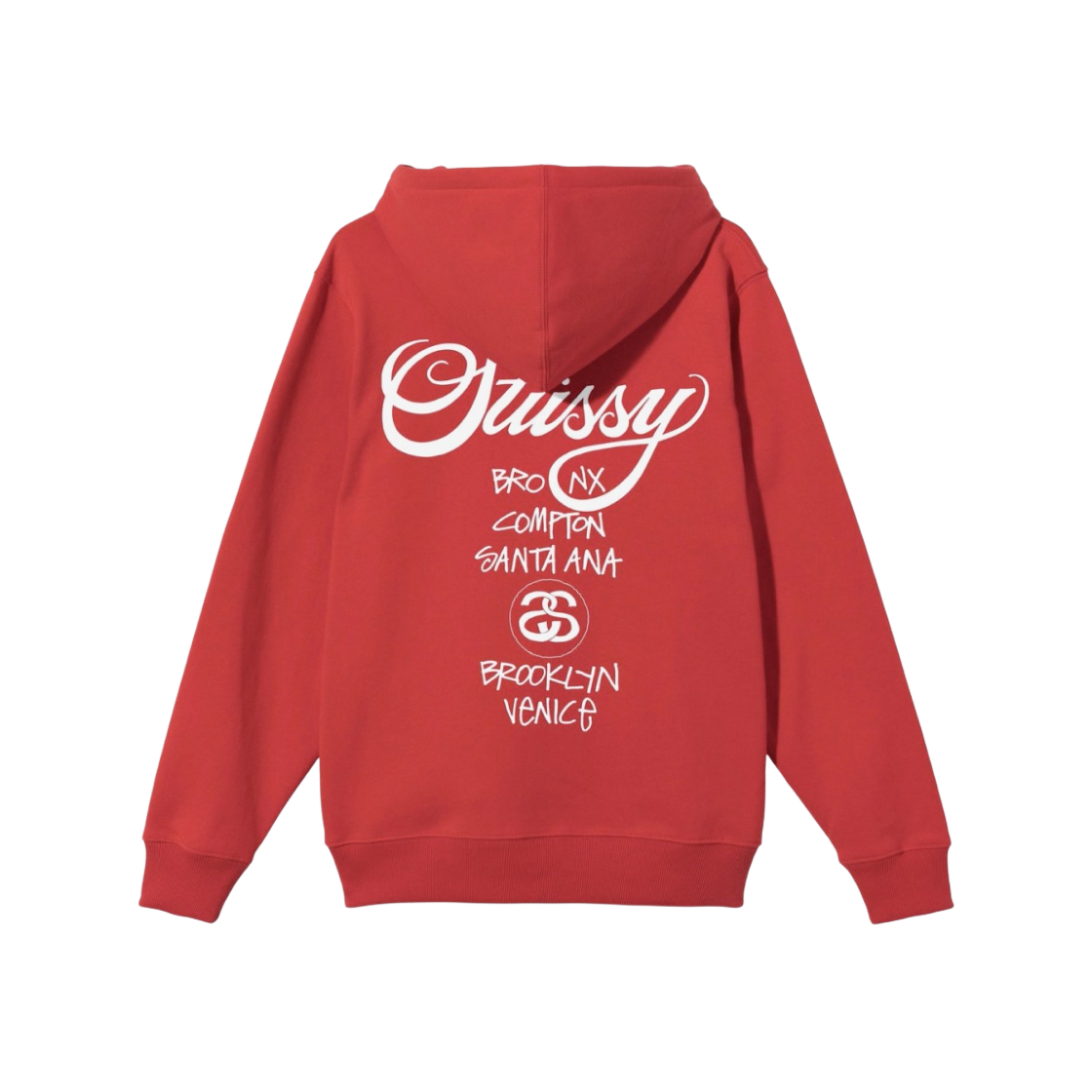 스투시 월드투어 후드 집업 레드 2021 | Stussy | KREAM