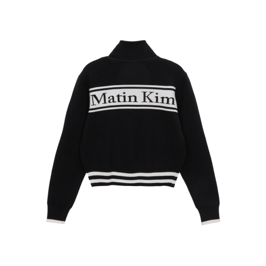 COLOR RIBBED HIGH NECK ZIP UP IN BEIGE - MATINKIM