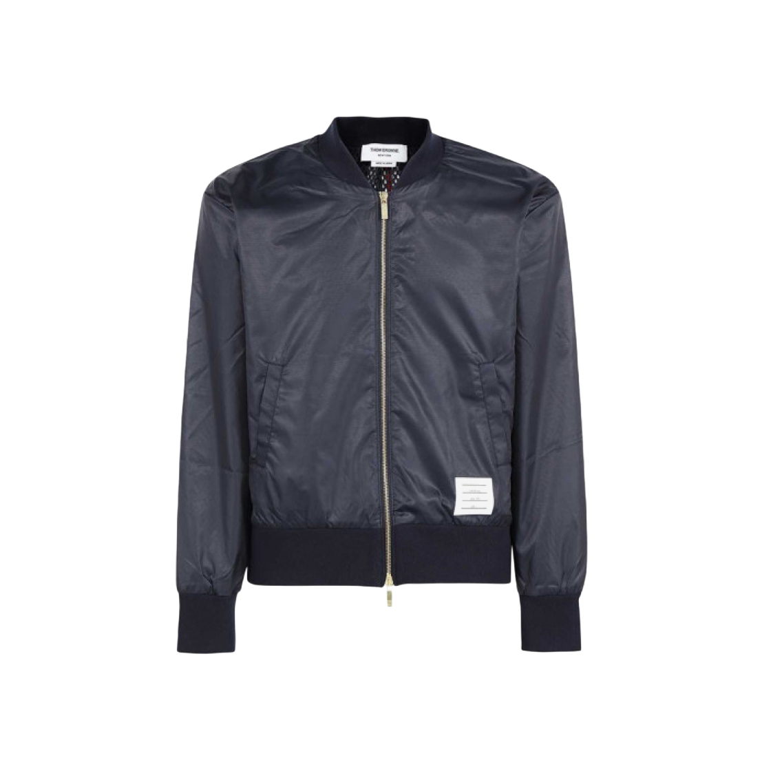 MJT171A-03215-415 Thom Browne Center Back Stripe Ripstop Bomber Blue - 대표 이미지 #1