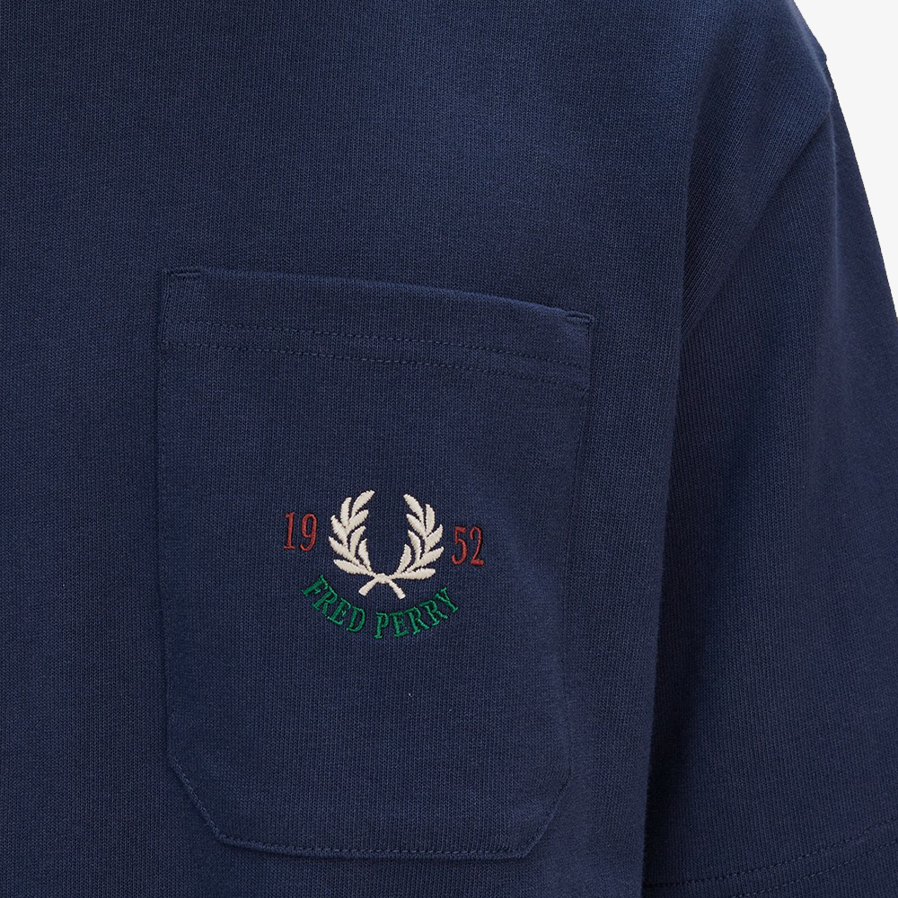 프레드페리 클럽하우스 릴렉스드 1952 티셔츠 테니스 블루(Fred Perry Clubhouse Relaxed 1952 T-Shirt Tennis Blue) - 6