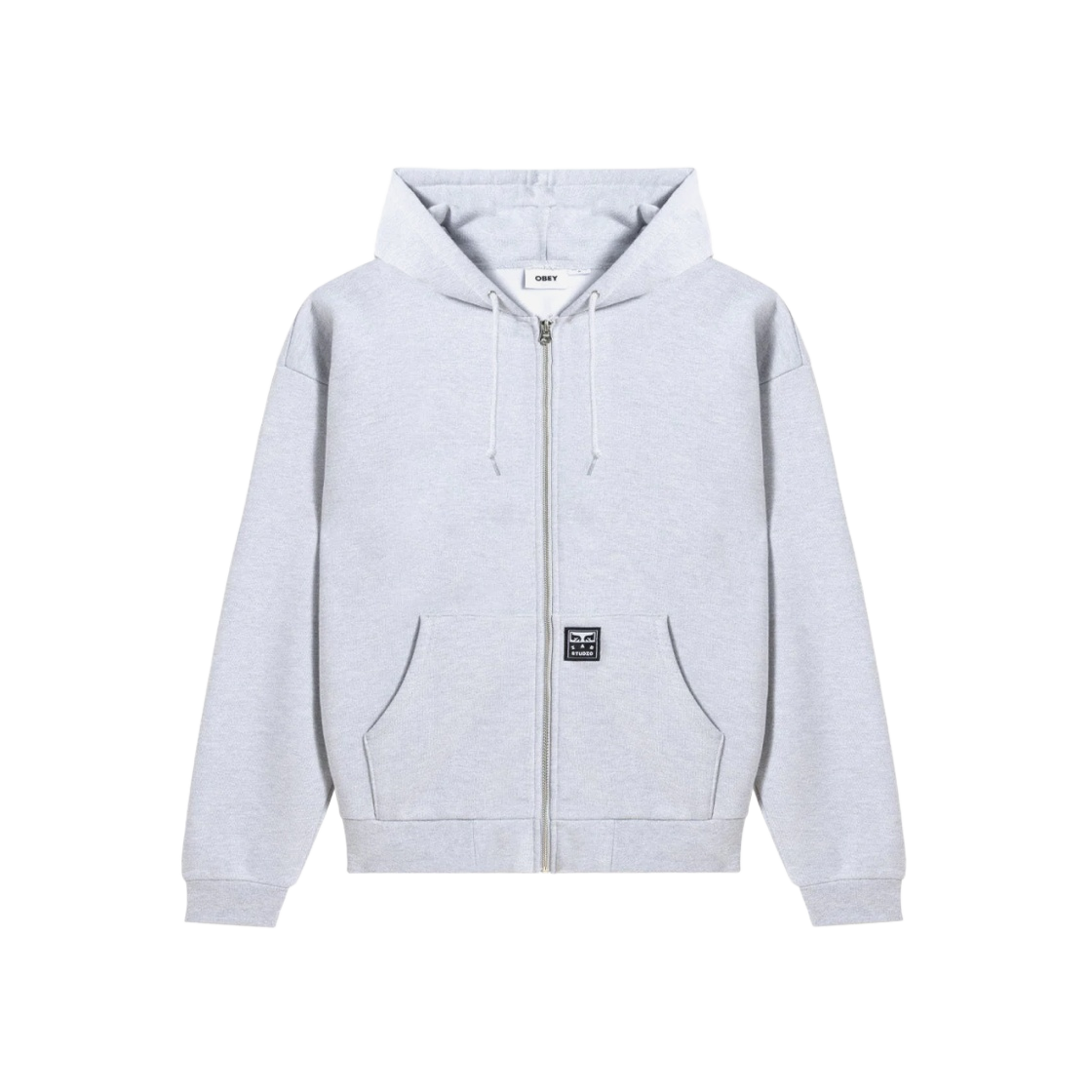 パーカー・フーディ IAB Studio x Obey Icon Extra Heavy Zip Hoodie Grey Heather IAB Studio x Obey Icon Extra Heavy Zip Hoodie Grey Heather