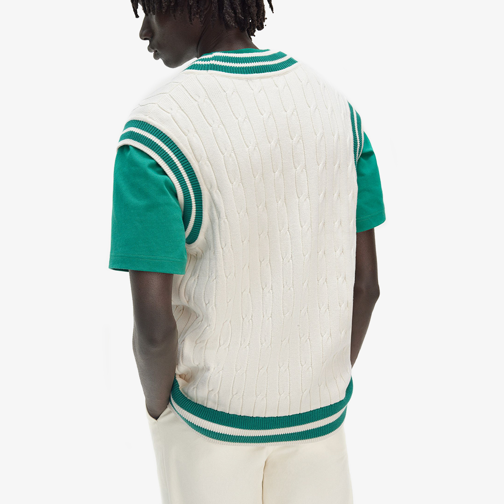 프레드페리 클럽하우스 테니스 케이블 니트 베스트 에크루(Fred Perry Clubhouse Tennnis Cable Vest Ecru) - 6
