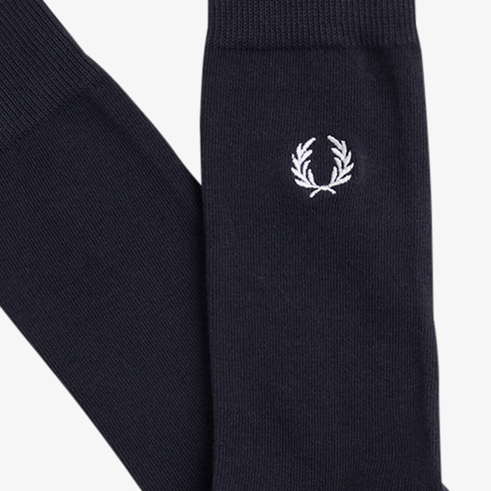 프레드페리 클래식 로렐 리스 삭스 네이비/스노우 화이트(Fred Perry Classic Laurel Wreath Sock Navy/Snow White) - 6