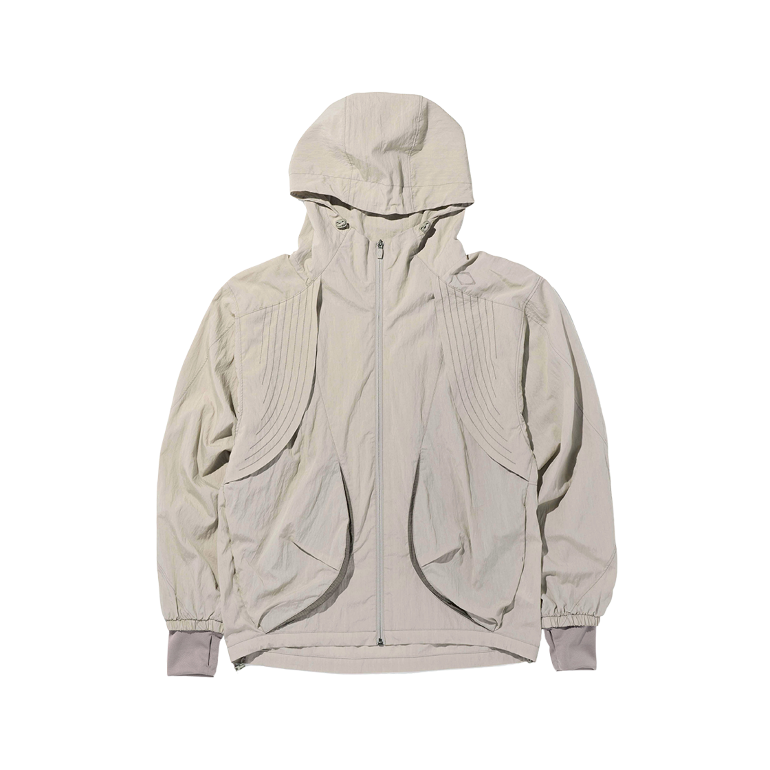 【MISCHIEF】25ss THREADLINE CURVE WINDBREAKER THREADLINE CURVE WINDBREAKER_CHARCOAL - MISCHIEF