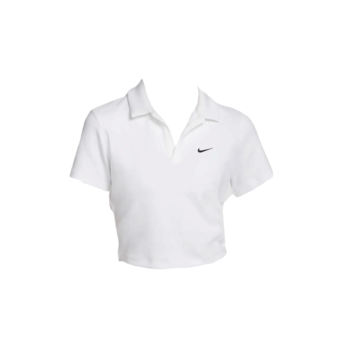 DV7885-100 (W) Nike NSW Essential Short Sleeve Polo Top White - Asia - 대표 이미지 #1